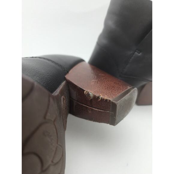 Kork-Ease Castaneda Women's 8.5 Black Leather Heeled Bootie - Picture 12 of 13
